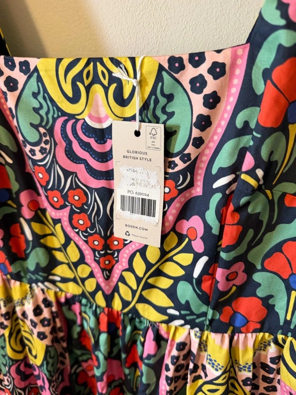 NWT Boden Violet Square Neck Midi Dress - Picture 7 of 14